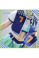 2XXT Cosplay Uma Musume Pretty Derby Matikanetannhauser Blue Turbulence Cheerleading Uniform Cosplay Costume